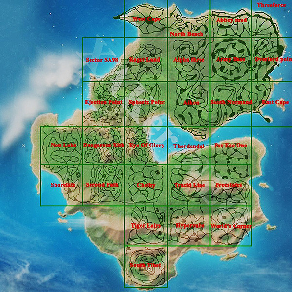 Карта Островов Ganjawars